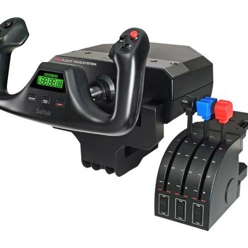 Saitek Pro Flight Yoke System - Yoke - 14 Boutons - Filaire - Pour Pc