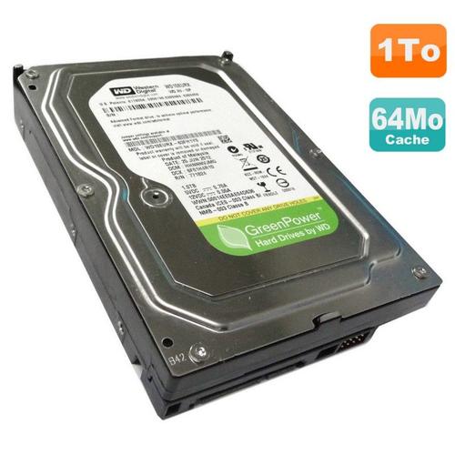 Disque Dur 1To Wd Greenpower Wd10Eurx-63C57Y0 3.5" Sata Iii 6Gbps 5400Rpm 64Mo