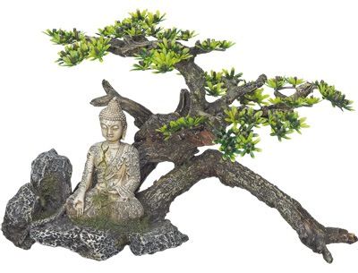 Aqua Deco Bouddha Avec Plante 325x165x210mm