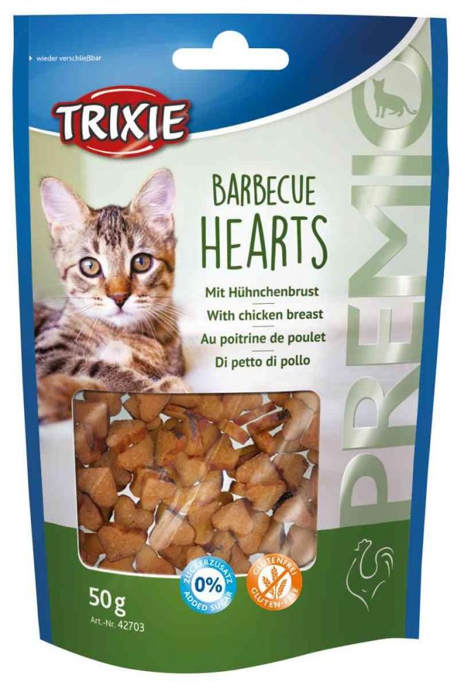 Meilleurs prix pour Premio Barbecue Hearts - 50 G - Lot De 10