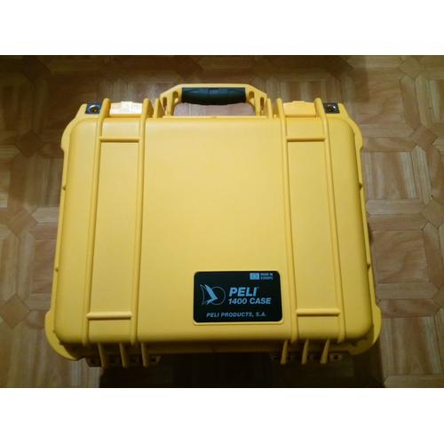 Pelicase 1400 Valise Jaune Avec Mousse
