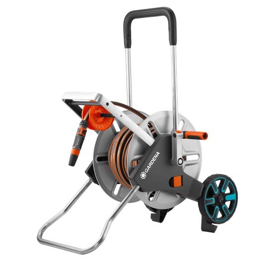 Dévidoir de tuyau de jardin GARDENA AquaRoll Easy 25 Sur roues Métal - vue 2