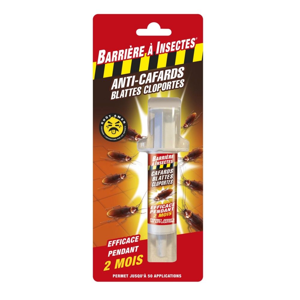 Anti-Cafards Cloportes BARRIERE A INSECTES 1 Seringue de 10 g