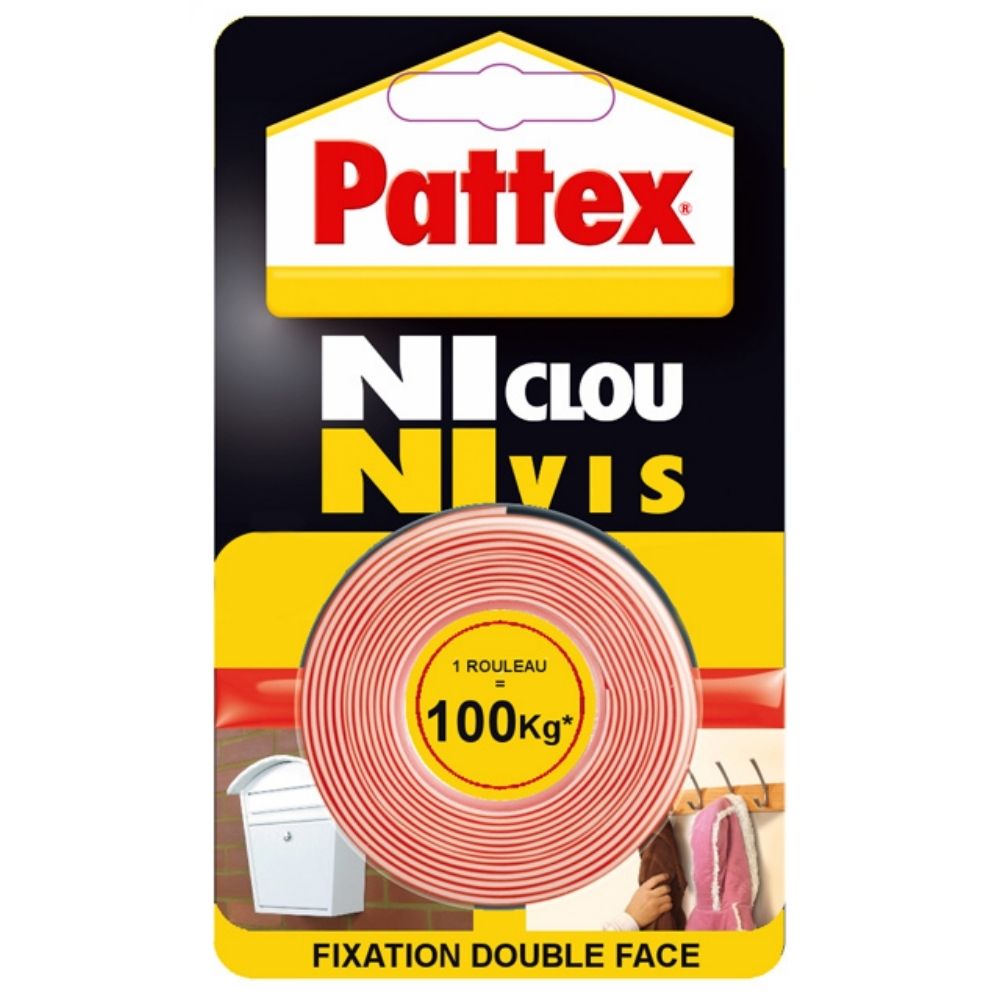PATTEX Adhésifs Fixation NCNV 100KG 19mmx1.5m - vue 2