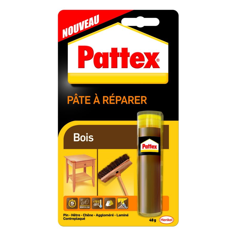Pate À Réparer Repair Express Bois Pattex Le Tube De 48g - vue 2