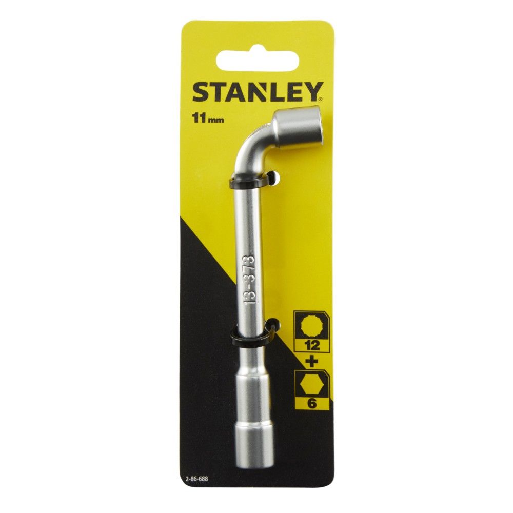 Clé à pipe débouchée 6x12 pans 11mm STANLEY Acier chrome vanadium de qualité supérieure - vue 2