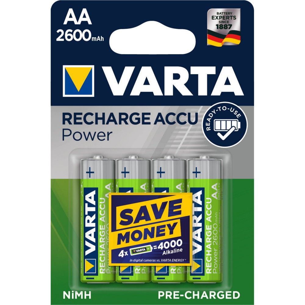 VARTA ACCU AA 2600mAh 4 pièces - vue 2