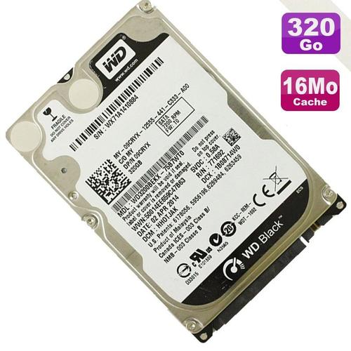 Disque Dur 320Go Sata 2.5" Wd Wd3200Bekx-75B7Wt0 Black Scorpio 7200Rmp 16Mo