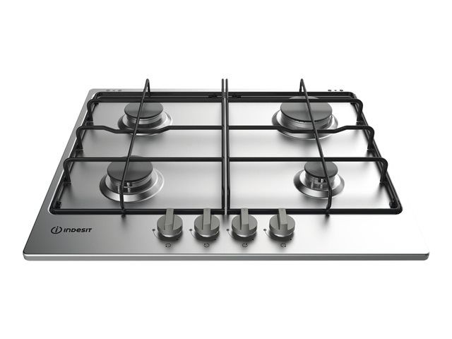 Indesit THP 642 IXI plaque gaz 4 zones - vue 3