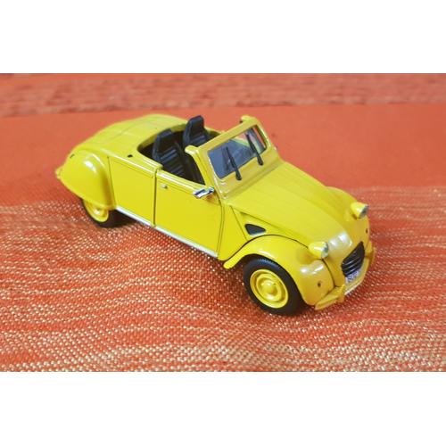 2 Cv Citroen Azelle 1962 Cabriolet Jaune-norev
