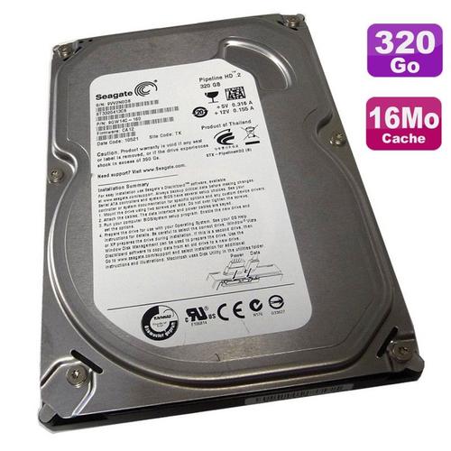 Disque Dur Interne Seagate Disque Dur 320Go Sata 3.5" Seagate Pipeline Hd St3320413Cs 9Gw14C-160