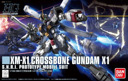 Hguc 1144 Crossbone Gundam X1 Plastic Model