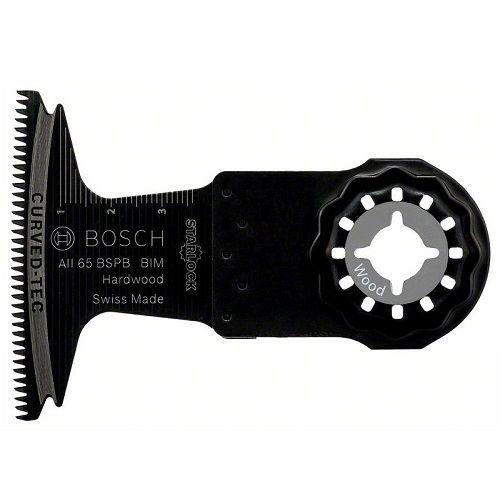 Bosch Bim Lame Pour Outils Multi-Fonctions Aii 65 Bspb, Hard Wood, 40X65Mm, 10 Pièces - 2608664479