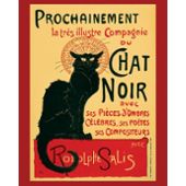 Chat Noir Rodolphe Salis 40x50cm Affiche Poster Envoi En Tube
