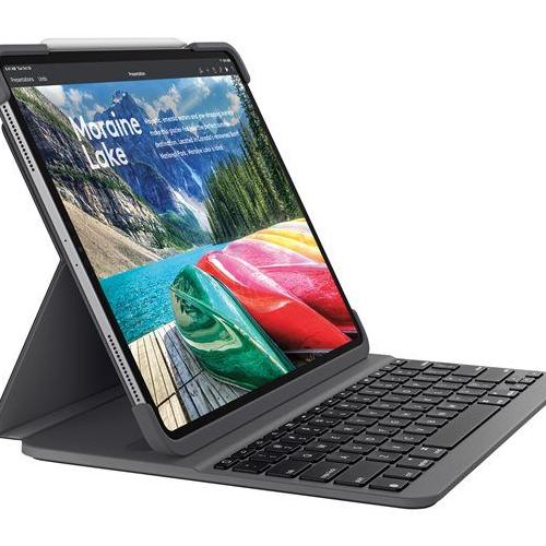 Logitech Slim Folio Pro - Clavier Et éTui - Rã©Troã©Clairã© - Bluetooth - Franã§Ais - Pour Apple 11-Inch Ipad Pro (1èRe Gã©Nã©Ration)