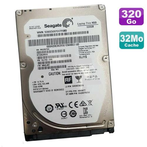 Disque Dur 320Go Sata 2.5" Seagate St320Lm010 1Kj15C-070 Laptop Thin 32Mo