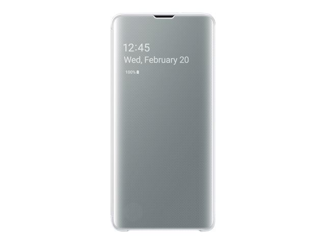 Samsung Clear View cover S10 - Blanc