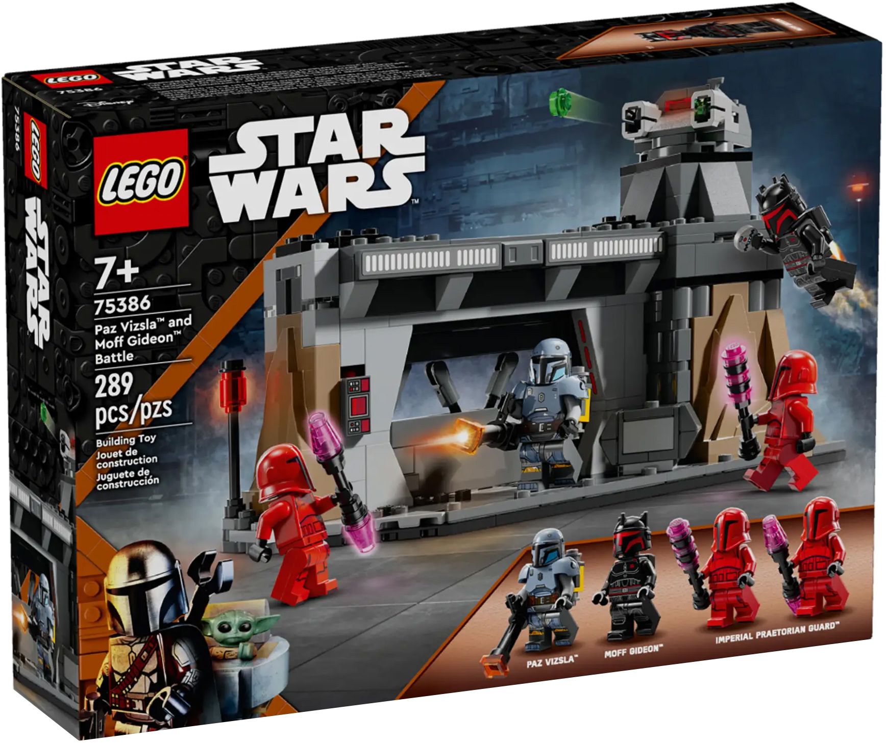 Lego Star Wars - Le Combat De Paz Vizsla Et Moff Gideon - 75386