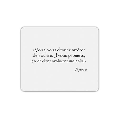 Tapis De Souris Rectangle Arthur Sourire Malsain Citation Kaamelott Rakuten