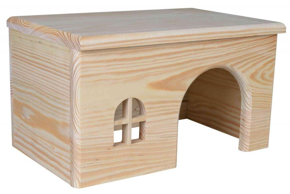 Maisonnette En Bois Pour Cochons D'inde - 28 X 16 X 18 Cm