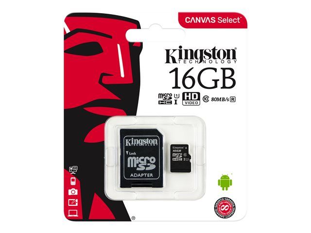 Kingston Technology Canvas Select MicroSDHC UHS I Classe 10 Neuf - vue 5