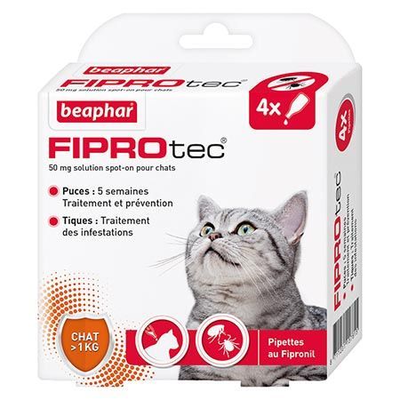 Beaphar - Fiprotec - Chat - 4 Pipettes