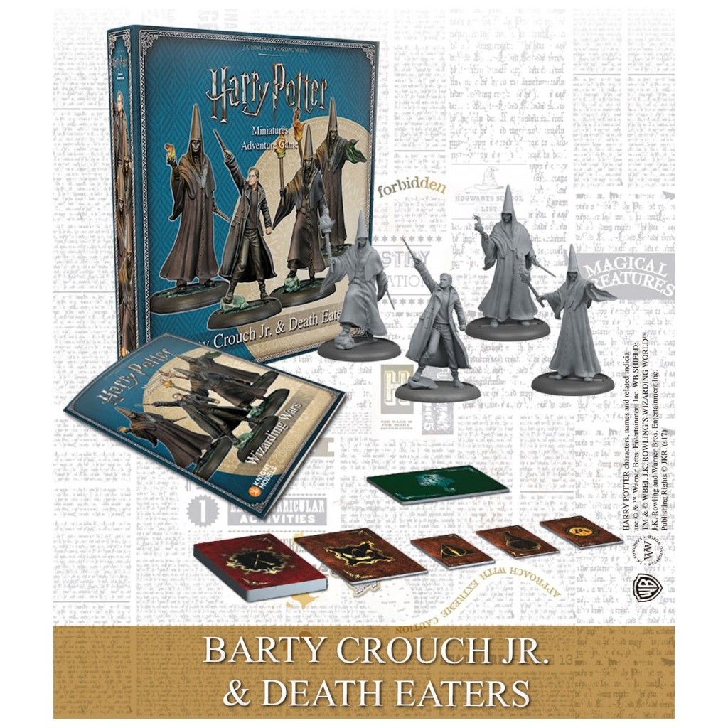 Harry Potter - Pack 4 Figurines 35 Mm Adventure Pack Wizarding Wars Barty Crouch Jr. & Death Eaters *Anglais*