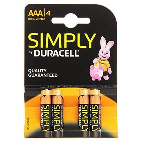 Pile Duracell Simply Aaa X4