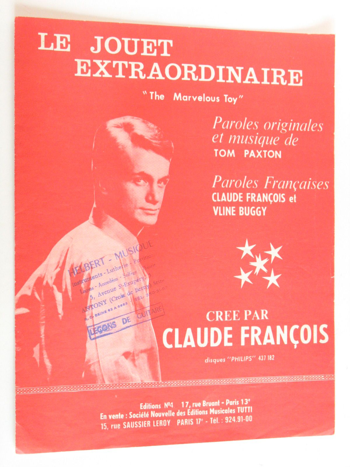 Le Jouet Extraordinaire The Marvelous Toy Interprète Claude François Rakuten