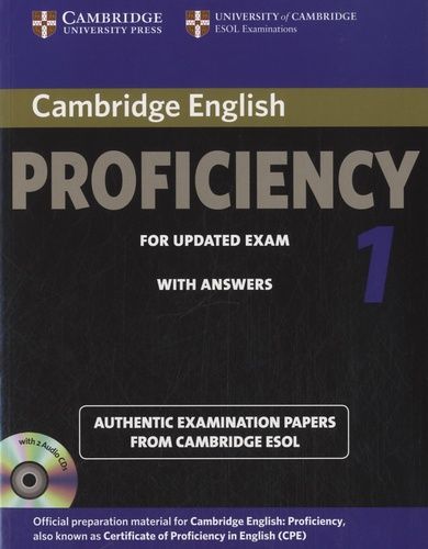 Cambridge English Proficiency 1 For Updated Exam With Answers - (2 Cd Audio)