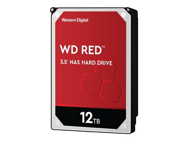 WD Red Plus WD120EFAX - Disque dur - 12 To - interne - 3.5 - SATA 6Gb/s - 5400 tours/min