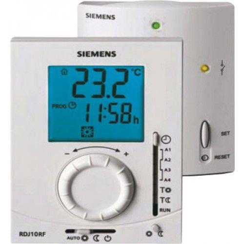 Accessoires Chauffage Central Siemens Thermostat D'ambiance Journalier Sans Fil Radiocommandé Rdj - Rdj 10 Rf / Set