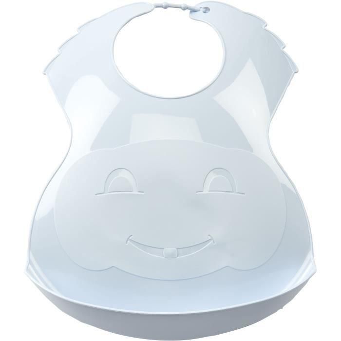 Thermobaby - Thermobaby Bavoir Semi-Rigide - Fleur Bleue