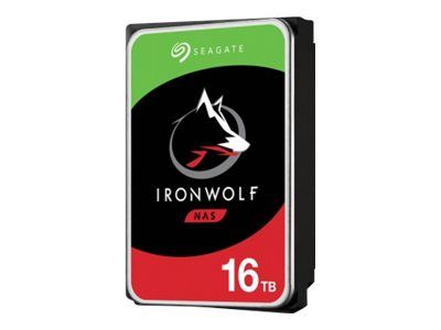 Seagate IronWolf ST16000VN001 - Disque dur - 16 To - interne - 3.5 - SATA 6Gb/s - 7200 tours/min - mémoire tampon : 256 Mo