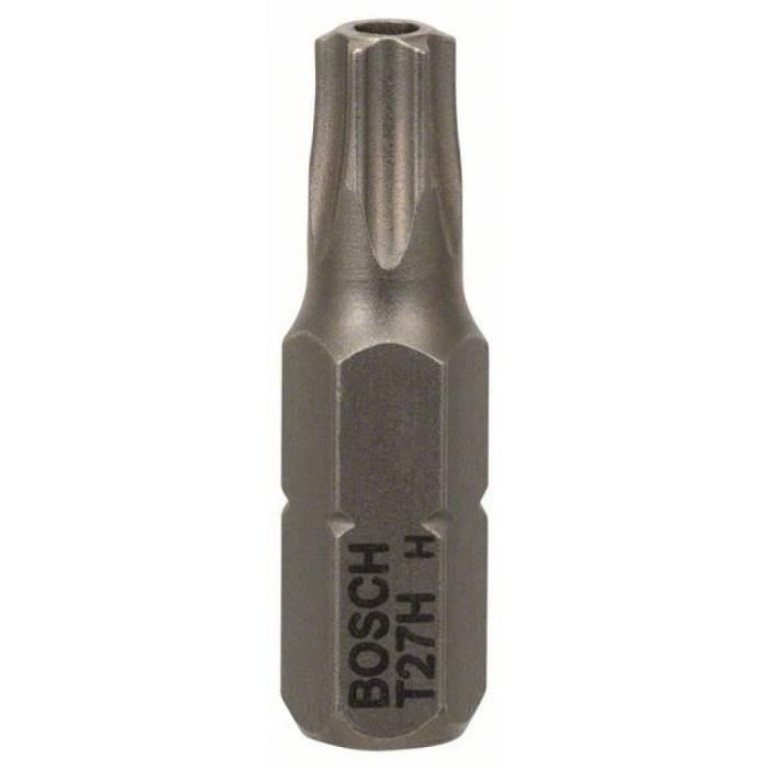 Embout de vissage court et long pour vis Security Torx qualite extra dure T27H Longueur 25mm