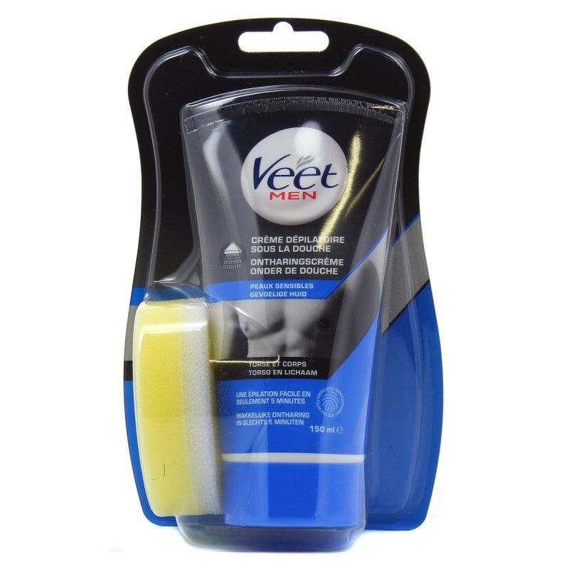 Veet Men Crème Dépilatoire Sous La Douche Peau Sensible 150 Ml