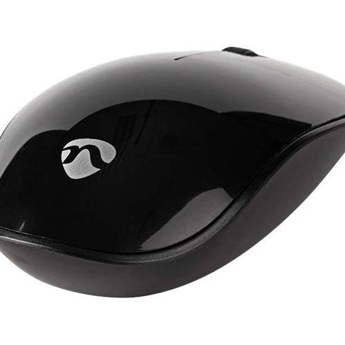 Nedis - Souris - Droitiers Et Gauchers - 3 Boutons - Sans Fil - Récepteur Sans Fil Usb - Noir