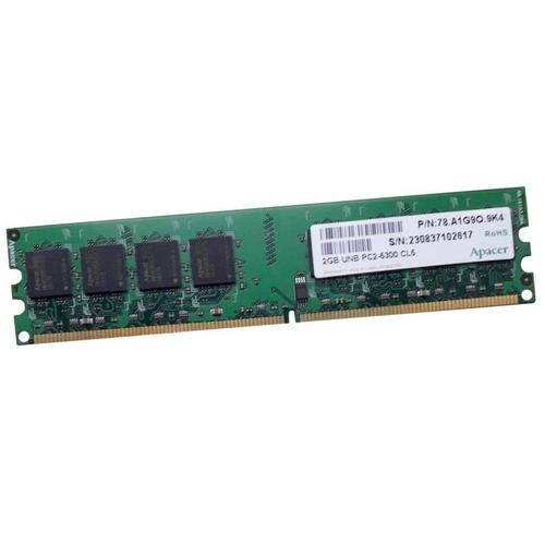 2Go Ram Apacer 78.A1G9O.9K4 Dimm Ddr2 Pc2-5300U 667Mhz 240-Pin 1.8V Cl5