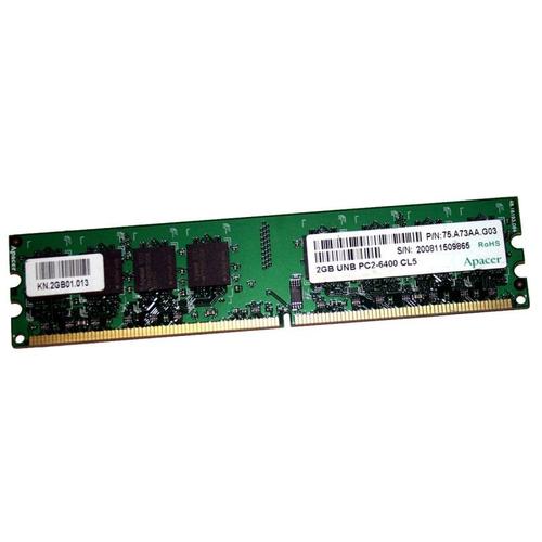 2Go Ram Apacer 75.A73Aa.G03 Dimm Ddr2 Pc2-6400U 800Mhz 2Rx8 240-Pin 1.8V Cl5