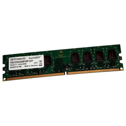 2Go Ram Swissbit Meu02G64D6Bf2Ep-2Ar Dimm Ddr2 Pc2-6400U 800Mhz 240-Pin 1.8V Cl5