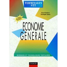 Economie Générale Terminale Stt - Edition 1998 - Pascal Vanhove