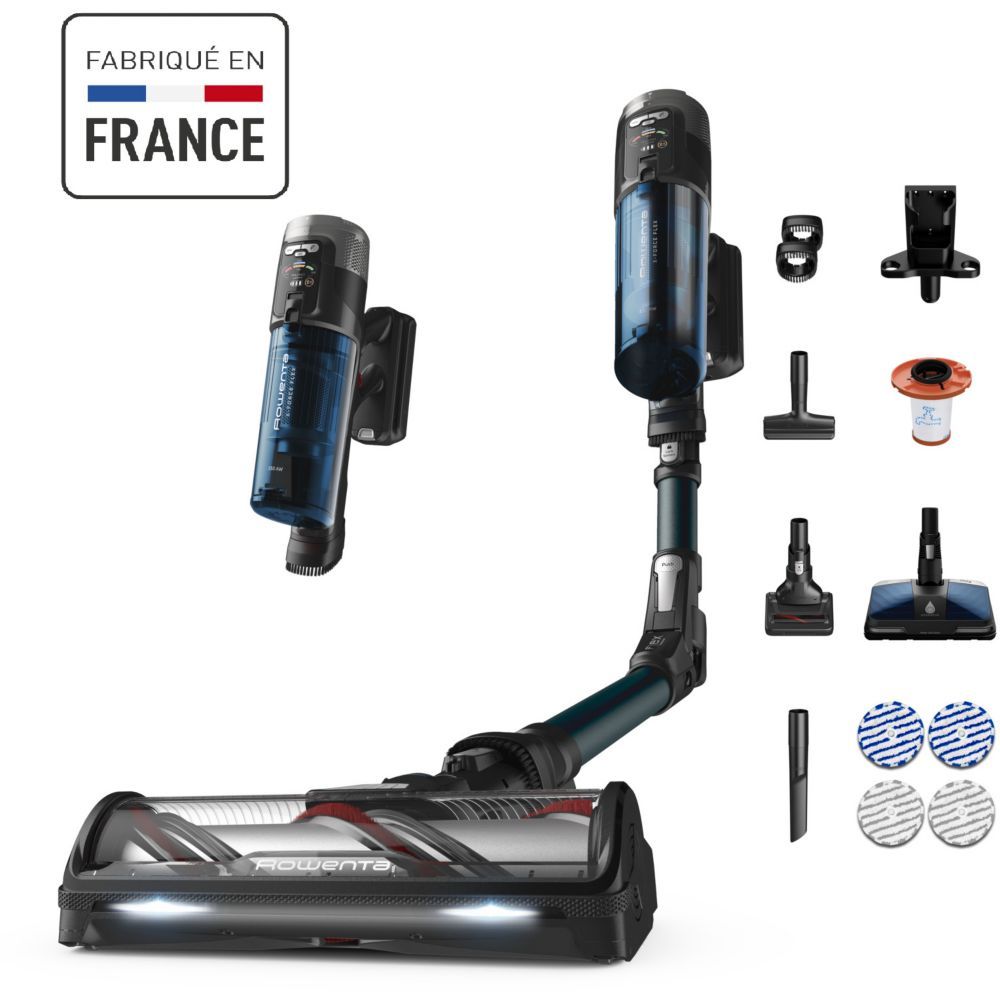 ROWENTA X FORCE FLEX 13.60 ANIMAL ASPIRATEUR BALAI LAVEUR SANS FIL 150AW & 60MN AUTONOMIE RH9AD1WO - vue 2