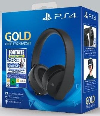 Casque Ps4 Gold Wireless Headset + Fortnite