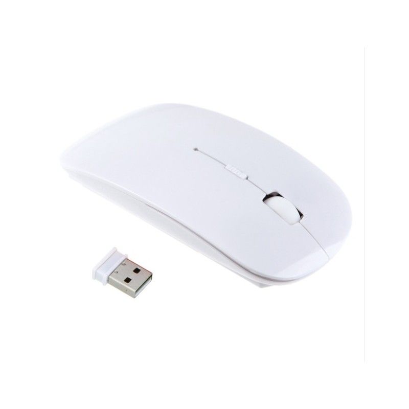 Souris Ultra Plate pour PC HP OMEN Sans Fil USB Universelle Capteur Optique 3 Boutons Couleurs - BLANC