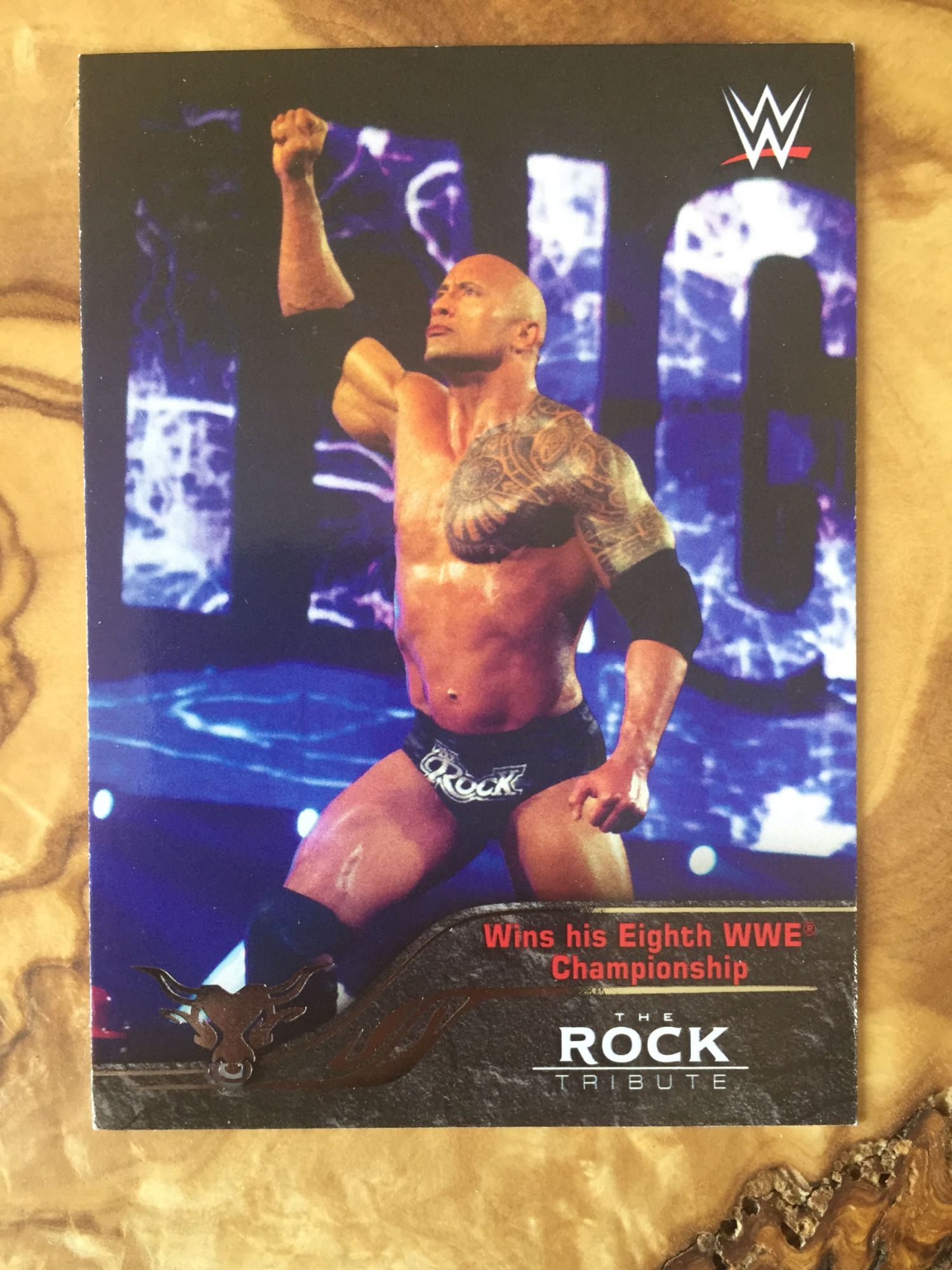 Carte De Catch Wwe Topps The Rock 32 Cartes De Jeux Rakuten