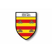 Autocollant sticker voiture moto biker macbook i love ibiza espagne