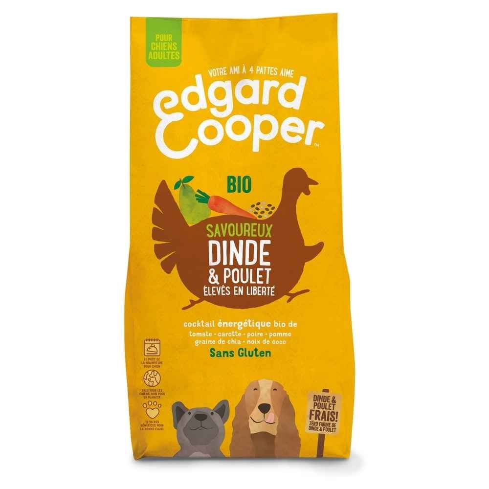 Meilleurs prix pour Edgard & Cooper BIO Croquettes Chien Adulte Poulet et dinde 7 kg