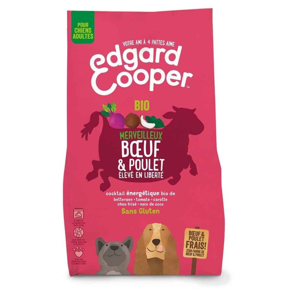 Comparer les prix de Edgard & Cooper BIO Croquettes Chien Adulte Poulet au bœuf 2,5 kg
