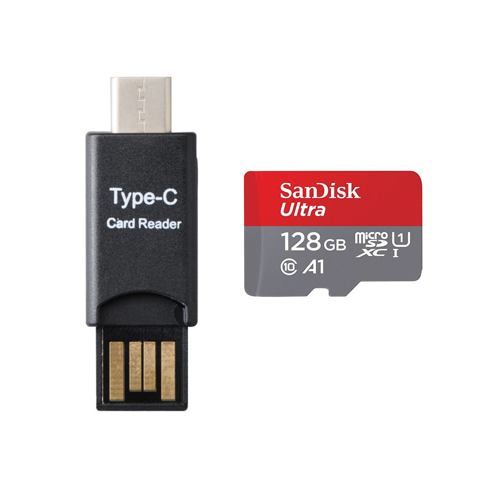 Sandisk ultra Micro SD SDXC TF carte 140MB/ Classe 10 U1 A1 Adaptateur SD et lacteur MICRO SDXC TYPC C inclus