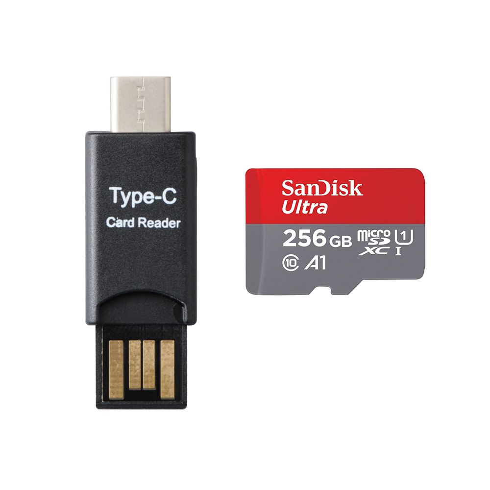 Micro SD SDXC Sandisk ultra TF carte 150MB/ Classe 10 U1 A1 Adaptateur SD et lacteur MICRO SDXC TYPC C inclus
